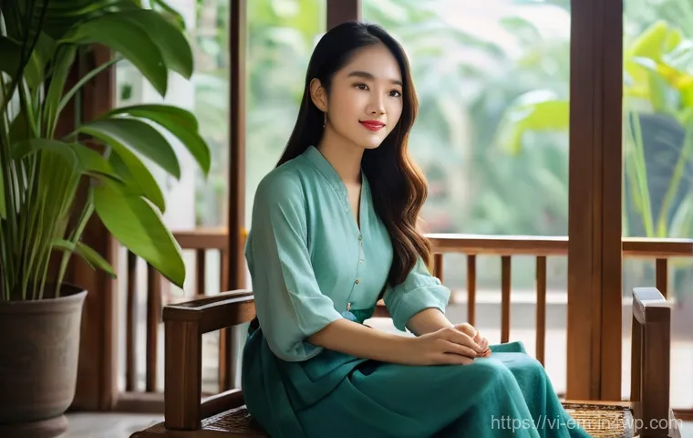 자기 돌봄의 필요성을 설명하는 사례 연구 - **A Serene Moment of Vietnamese Self-Care:**
A young Vietnamese woman, in her early 20s, is depi...