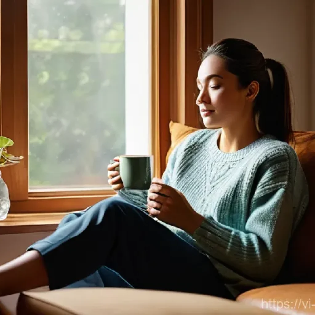 자기 돌봄을 위한 행복한 일상 만들기 - **Prompt 1: A Serene Morning Ritual**
"A cozy and inviting scene of a person enjoying a peaceful...